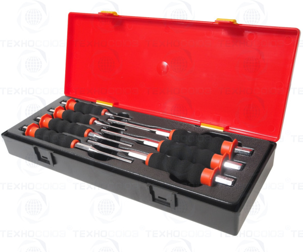 Набор выколоток с рукояткой 7 предметов JTC-K8071